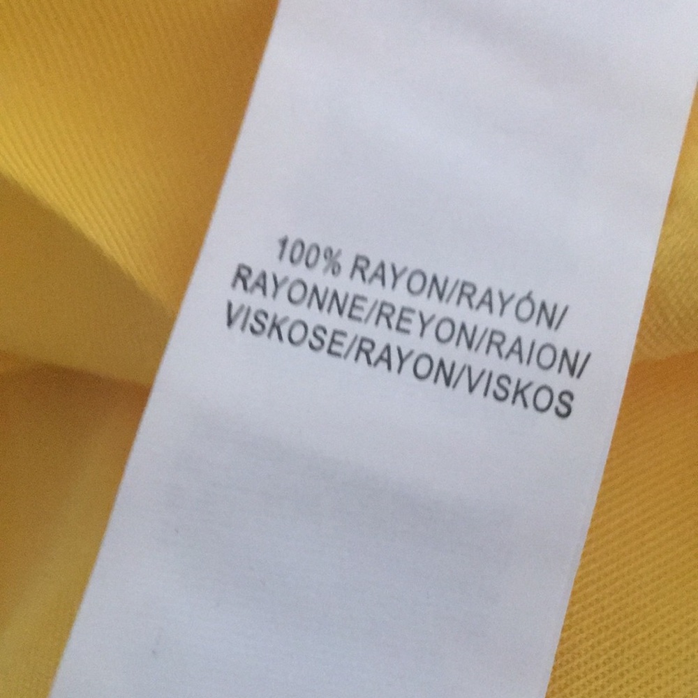 Ruffle Front Tank Dress. Yellow Color - Picture 9 of 9